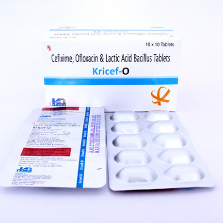 Cefixime 200mg, Ofloxacin 200 mg, & Lactic Acid Bacillus 1