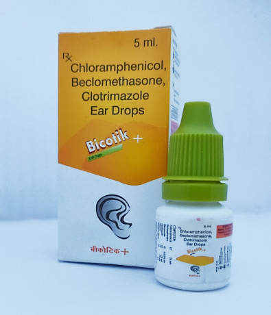 CHLORAMPHENICOL, BECLOMETHASONE, CLOTRIMAZOLE EAR DROPS 1