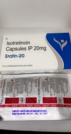 Eratin - 20 ( Isotretinoin 20 mg. Capsules ) 1