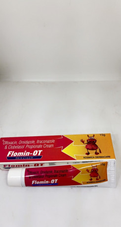 Flomin - OT ( Ofloxacin Ornidazole Itraconazole & Clobetasol Propionate Cream ) 1