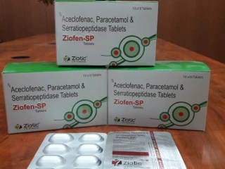 ACECLOFENAC 100MG + PARACETAMOL 325MG + SERRATIOPEPTIDASE 15MG