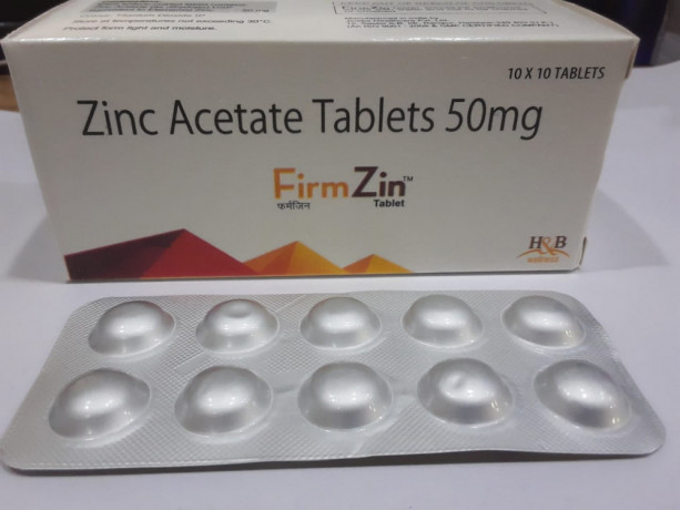 Zince acetate 50mg tablets 1