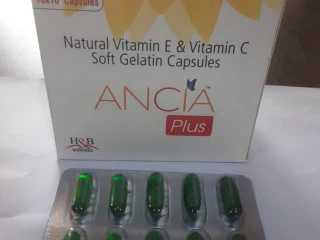 Natural Vitamin E and Vitamin C Health Supplement