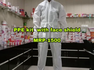 PPE kit 90 gsm with 320 mm Face shield