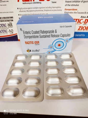 ENTERIC COATED RABEPRAZOLE SODIUM 20 MG + DOMPERIDONE 30 MG SR 1
