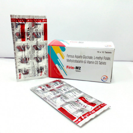 Ferrous Asparto Glycinate (Elemental Iron 100 mg) +Methlycobalamine 500 mcg+L-Methylfolate 300 mcg 1