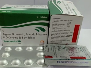 Trypsin bromelain rutoside trihydrate and diclofenac sodium tablets