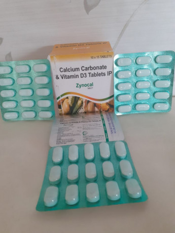 CALCIUM CARBONATE WITH VITAMIN D3 TABLETS IP 1
