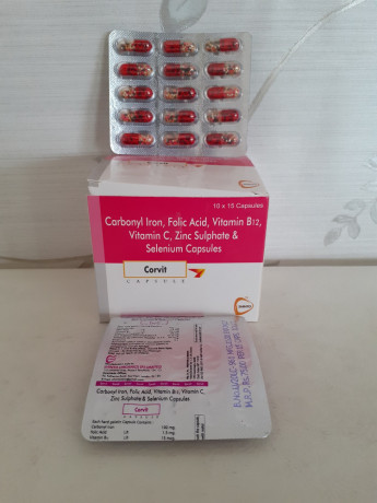 CARBONYL IRON, FOLIC ACID, VITAMIN B12, VITAMIN C, ZINC SULPHATE & SELENIUM CAPSULES 1