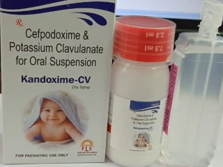 Cefpodoxime proxetil 50mg+potassium clavulanate 31.25mg dry syrup