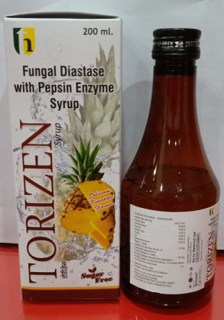 Diestive Enzyme with Fungal Diastase & Pepsin (DELICIOUS PINEAPPLE FLAVOUR) Syrup 1