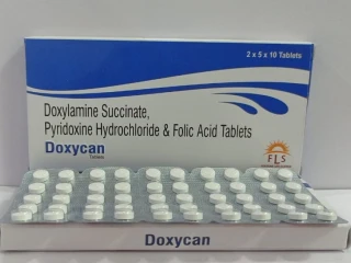 DOXYLAMINE SUCCINATE USP 10MG + PYRIDOXINE HCL 10MG + FOLIC ACID 2.5MG