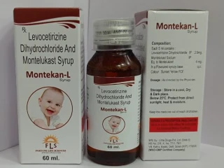  1-Montelukast 4MG + Levocetrizine 2.5MG SYRUP 10.50 60ML