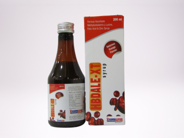FERROUS ASCORBATE 300MG + METHYLCOBALAMIN 500MCG + L - LYSINE + FOLIC ACID 1MG + ZINC SYRUP 1