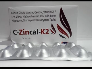 CALCIUM CITRATE 1000MG + ZINC 22.5MG + CALCI 0.25MG + MG 100MG + VIT K2 20MG + ME 1500MCG + DHA 60MG + BORON