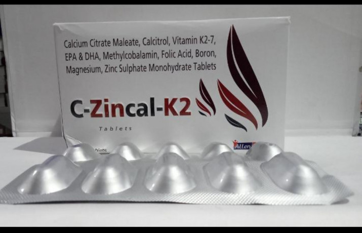 CALCIUM CITRATE 1000MG + ZINC 22.5MG + CALCI 0.25MG + MG 100MG + VIT K2 20MG + ME 1500MCG + DHA 60MG + BORON 1