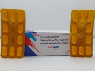 Nimesulide100 mg + Phenylphrine Hydrochloride 10 mg + Caffeine 30 mg &Cetririzine 5 mg