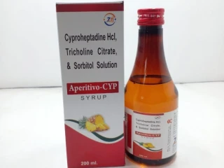 Cyproheptadine 2mg +Tricholine .275mg in Sorbitol base(70%)