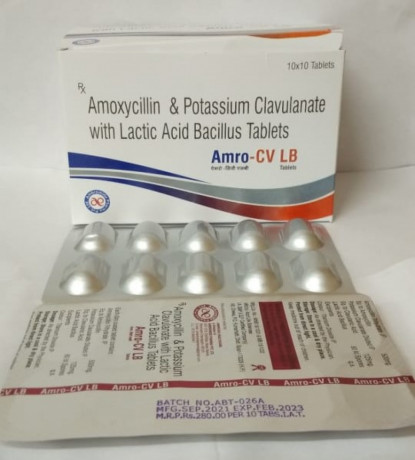 Amoxicillin and potassium clavulanate 625 1