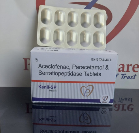 Aceclofenac 100 mg + Paracetomol 325 mg + Serratiopeptidase 15 mg 1