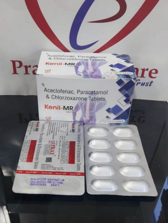 Aceclofenac 100 mg + Paracetomol 325 mg + Chlorzoxazone 250 mg 1
