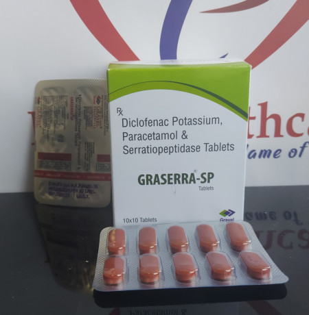 Diclofenac 50 mg + Paracetomol 325 mg + Serratiopeptidase 15 mg 1