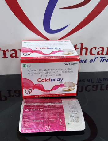 Calcium Citrate 1000 mg + Magnesium 100 mg + Vitamin D3 200 I.U + Zinc 4 mg Tablets 1