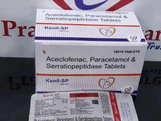 Aceclofenac 100 mg + Paracaetomol 325 mg + Serratiopeptidase 15 mg