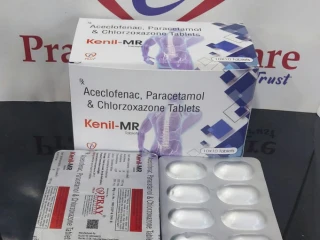 Aceclofenac 100 mg + Paracetomol 325 mg + chlorzoxazone 250 mg