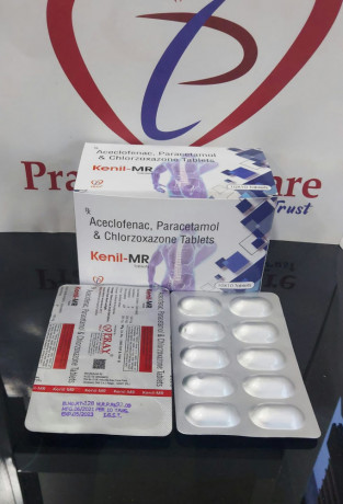 Aceclofenac 100 mg + Paracetomol 325 mg + chlorzoxazone 250 mg 1