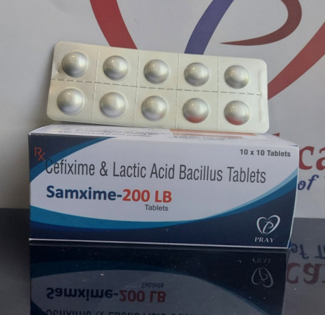Cefexime 200 mg + Lactic Acid Dispersable TAb 1