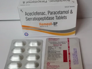 Aceclofenac 100mg+paracetamol 325mg+serratiopeptidase 15mg