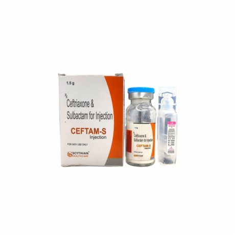 CEFTRIAXONE 1000MG + SULBACTAM 500MG INJECTION 1