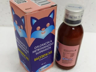 Ofloxacin 50mg + Metronidazole Benzoate 100mg Oral Suspension
