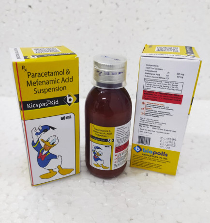 Mefenamic 50mg + Paracetamol 125mg Oral Suspension 1