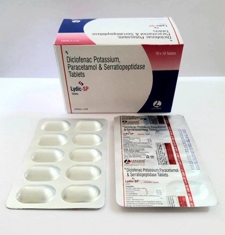 Diclofenac 50 mg + Paracetamol 325 mg + Serratiopeptidase 10 MG 1
