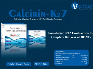 CALCIRIOL 0.25MCG + CALCIUM CARBONATE 625MG + VITAMIN K27 45MCG