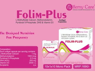 L - METHYLFOLATE 1MG + METHYLCOBALAMIN 1500MCG, PYRIDOXAL 5 PHOSPHATE 0.5MG, DHA 200MG & VIT D3