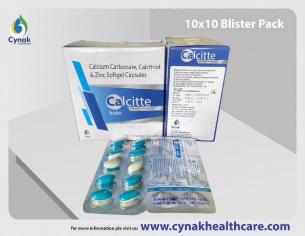 Calcium Carbonate Calcitriol and Zinc Softgel Capsules 1