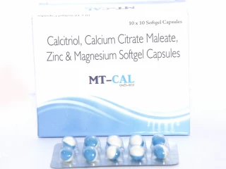 Calcitriol 0.25 mcg Calcium Citrate 425mg Zinc Sulphate 20mg Magnesium oxide 40mg