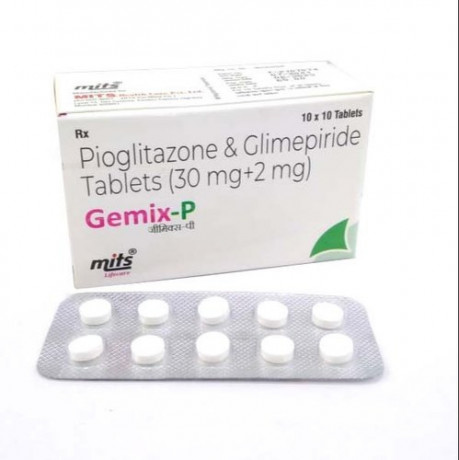 Pioglitazone 30mg and glimepiride 2mg 1