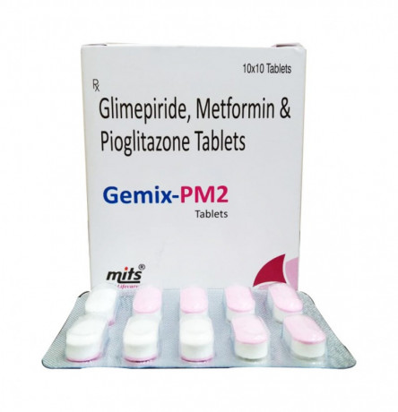 Metformin hcl 500mg pioglitazone 15mg glimepiride 2mg 1