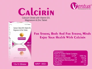 CALCIUM CITRATE 1000MG + MEGNESIUM 100MG + ZINC 4MG + VITAMIN D3 200IU.