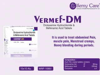 DROTAVERINE HC 180MG + MEFENAMIC ACID 259MG