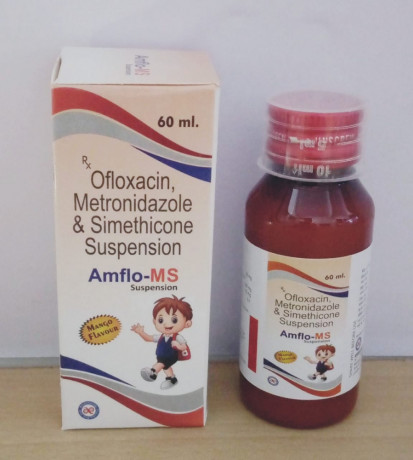OFLOXACIN +METRONIDAZOLE & SIMETHICONE SUSPENSION 1