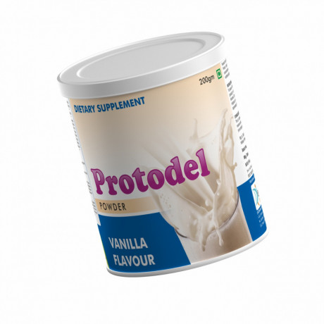 Protodel Powder I Whey Protein Powder I Vanilla Flavor I 200 Gms Pack 5