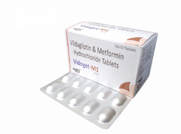 Vildagliptin 50 mg & Metformin HCl 500 mg 1