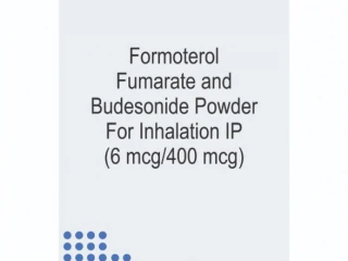 FORMOTEROL FURMARATE AND BUDESONIDE POWDER FOR INHALATION IP 6MCG/400MCG