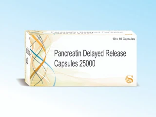 Pancreatin delayed release capsules 25000 USES