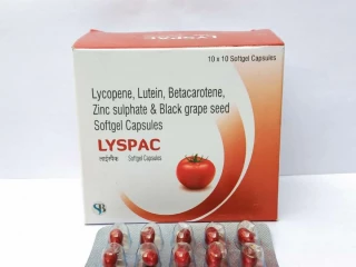 Lycopene 10000mcg+Lutein Betacarotene Zinc sulphate Monohydrate Black grape seed